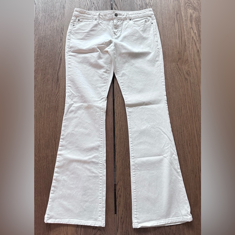 GAP 1969 SEXY BOOTCUT WHITE DENIM JEANS~SIZE 30/10R